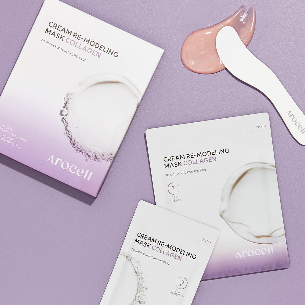 AROCELL 3rd Generation Collagen Reshaping Powder Cream Mask (Purple)